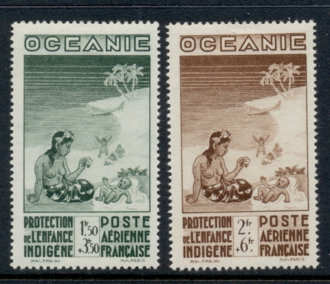 French Polynesia 1942 Native Children's Welfare Fund