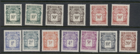 French-Polynesia-1948 Postage Dues