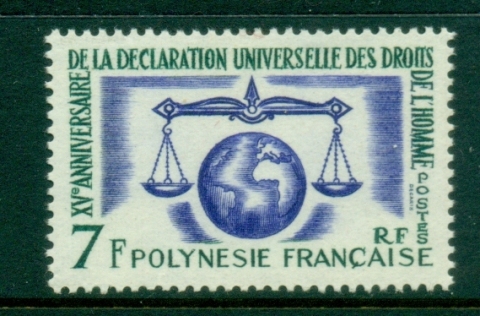 French-Polynesia-1963 Universal declaration of Human Rights