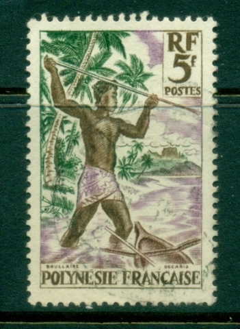 French Polynesia 1960 Spearfishing 5f