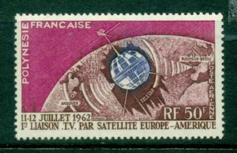 French-Polynesia-1962 Telstar Satellite