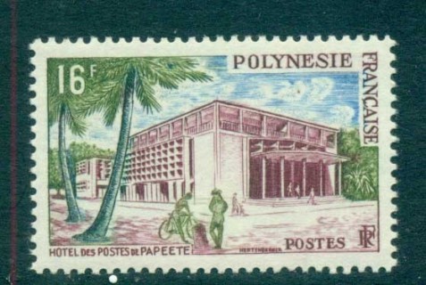 French-Polynesia-1960 Post Office Papeete