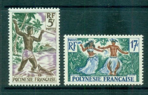 French-Polynesia-1960 Spear Fishing, dancers