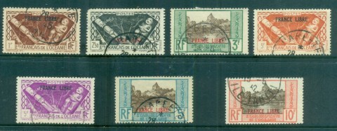 French-Polynesia-1941 Pictorials, Assorted. Opt France Libr