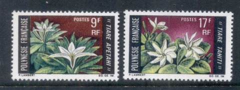 French-Polynesia-1969-Flowers-MUH