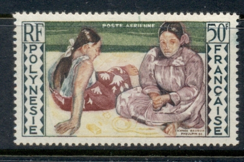 French-Polynesia-1958 Painting by Gaugin 50