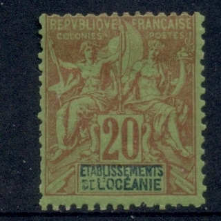 French-Polynesia-1892-1907 Navigation & Commerce 20c