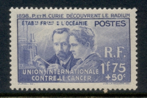 French-Polynesia-1938 Pierre & marie Curie