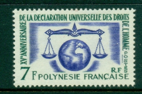 French-Polynesia-1963 Universal declaration of Human Rights