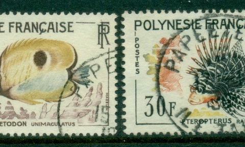 French-Polynesia-1962 Marine Life, Fish