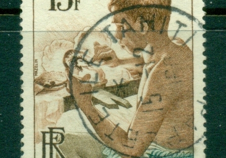 French-Polynesia-1958 Mother of Pearl Artist 13f