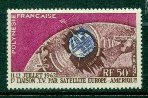 French-Polynesia-1962 Telstar Satellite