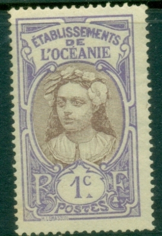 French-Oceania-1913-15-Pictorials-Native-Woman-1c-MLH_2