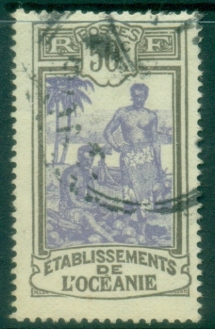 French-Oceania-1922-30-Pictorials-Native-Men-50c-FU_3