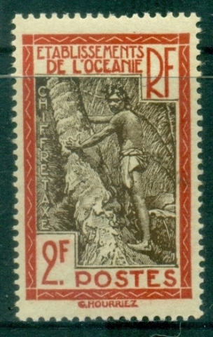 French-Oceania-1929-Postage-Due-2fr-MUH