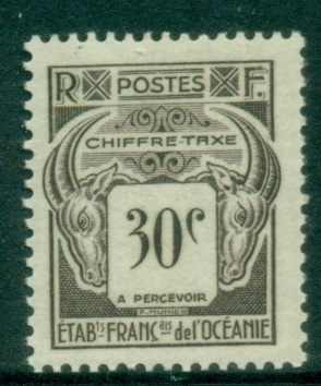 French-Oceania-1948-Postage-Due-30c-MLH