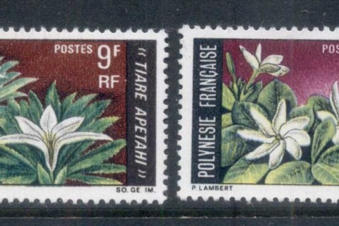 French-Polynesia-1969-Flowers-MUH