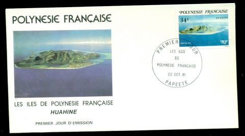 French-Polynesia-1981 Huahine Is 34f FDC