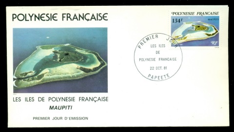 French-Polynesia-1981 Maupiti Is 134f FDC