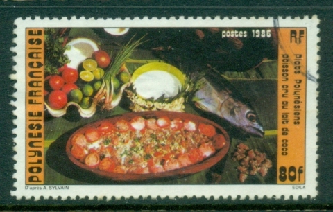 French-Polynesia-1985 Local Foods 80f