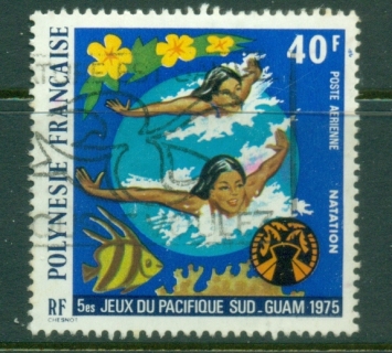 French-Polynesia-1975 South pacific Games 40f Swimming