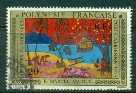 French-Polynesia-1975 Paintings by Polynesian Artists 20f