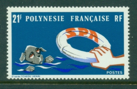 French-Polynesia-1974 Society for the Protection of Animals