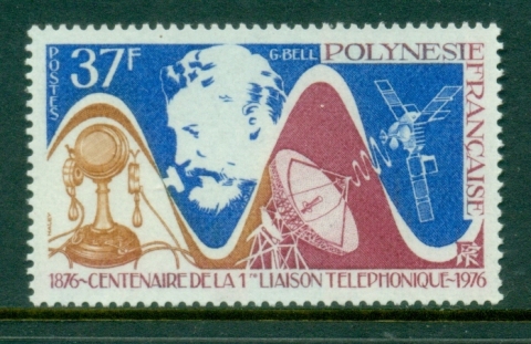 French-Polynesia-1976 Telephone Centenary