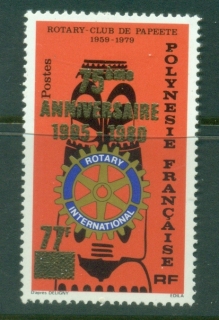 French-Polynesia-1980 Rotary International Opt. 75th Anniv