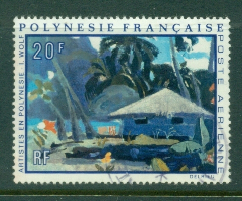 French Polynesia 1971 Paintings by Polynesian Artists 20f