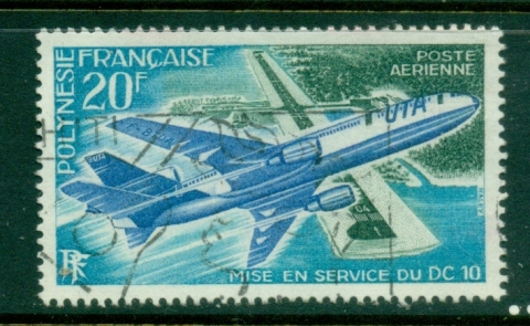 French Polynesia 1973 DC10 at Papeete Airport