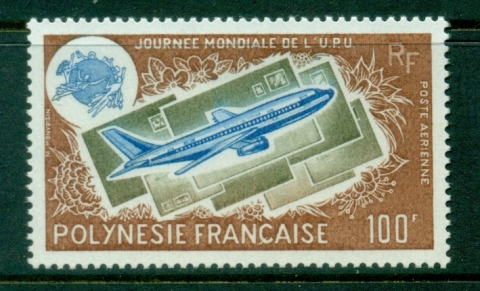 French-Polynesia-1975 World UPU day