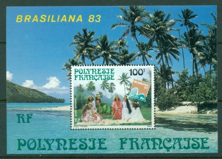 French-Polynesia-1983 BRASILIANA \'83 Stamp Ex. MS