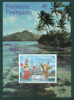 French-Polynesia-1983 BANGKOK \'83 Stamp Ex. MS