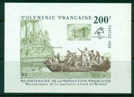 French-Polynesia-1989 PHILEXFRANCE Stamp Ex. MS