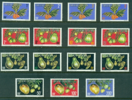 French-Polynesia-1977-Officials-Fruits-MUH