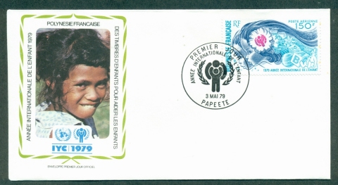 French-Polynesia-1979-IYC-International-Year-of-the-Child-FDC-lot32037