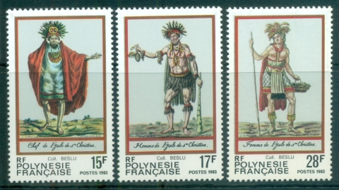 French-Polynesia-1983-Traditional-Costumes-MUH