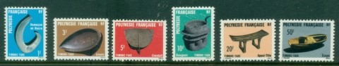 French-Polynesia-1984-87-Postage-Due-Tahitian-Artifacts-MUH