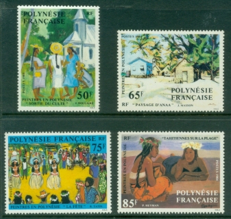 French-Polynesia-1984-Paintings-MUH