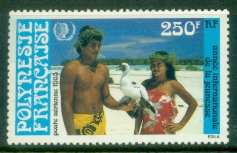 French-Polynesia-1985-International-Youth-Year-MUH