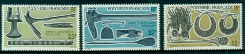 French-Polynesia-1987-Ancient-Weapons-Tools-MUH