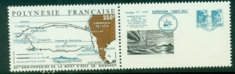 French-Polynesia-1988-Eric-de-Bisschop-Explorer-label-MUH