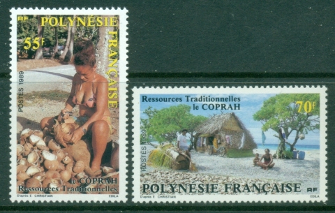 French-Polynesia-1989-Coconut-Industry-MUH