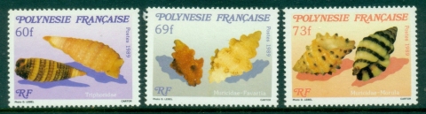 French-Polynesia-1989-Seashells-MUH