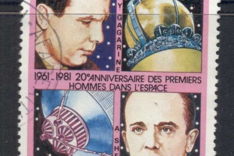 French-Polynesia-1981 Manned Space Flight 20th Anniv