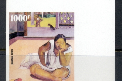 French-Polynesia-1989 Gaugin Painting IMPERF