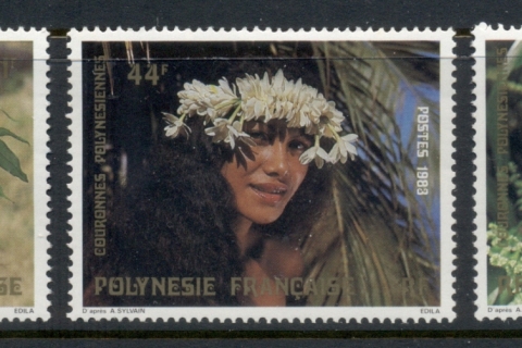 French-Polynesia-1983 Polynesian Flower Garland