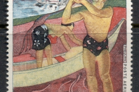 French-Polynesia-1983 Painting by Gaugin