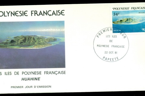 French-Polynesia-1981 Huahine Is 34f FDC